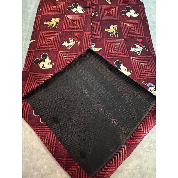 Vintage Mickey & Co. Disney Character Tie – 100% Silk – Mickey, Donald, Goofy & - Picture 5 of 7